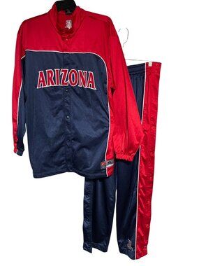 Nike Arizona Wildcats Team Warm Up Tracksuit Jacket & Pants Set L/XL Red/Blue